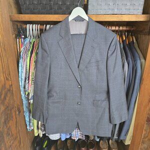 NWOT Faconnable Gray Men's 100% Wool Suit 42R/35R